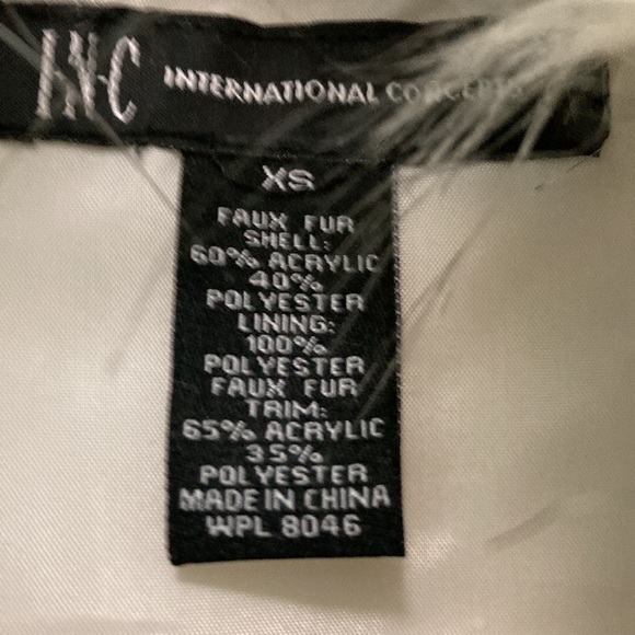 INC 2 in 1 faux fur vest - denim safari style  X-Small - Picture 11 of 16